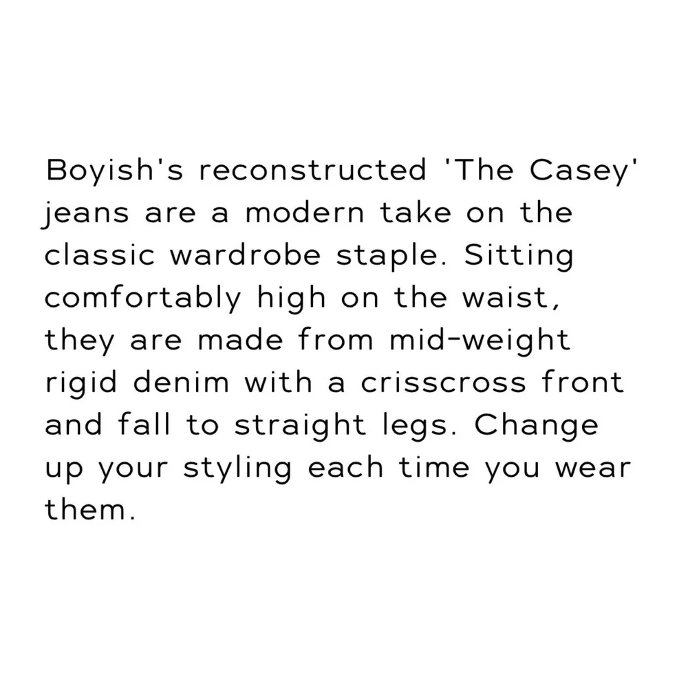 Free People Boyish The Casey Criss Cross Straight Women Blue 27 $189